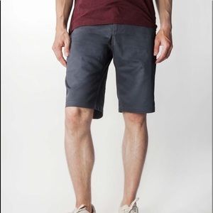NEW Men's Chino Shorts Charcoal Blue Mens Size 28 Golf Preppy Classic Timeless